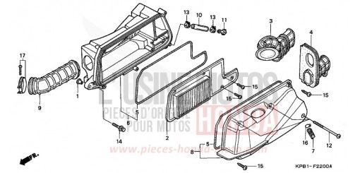 AIR CLEANER NSS2501 de 2001